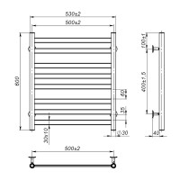 Рушникосушка Onlyheat Vesta 500/600/8