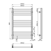 Рушникосушка Onlyheat Ember 500/800/12