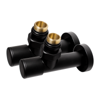 Комплект дизайн кранів Ideale Dante (НТ) 1/2”x1/2” чорний 