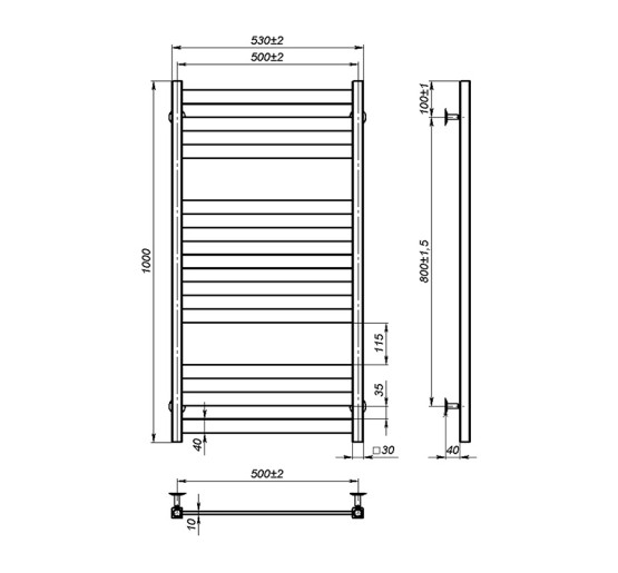 Рушникосушка Onlyheat Solis 500/1000/11