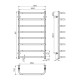 Полотенцесушитель Onlyheat Elaro 500/900/8
