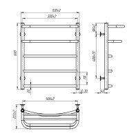 Рушникосушка Onlyheat Elios 500/600/5