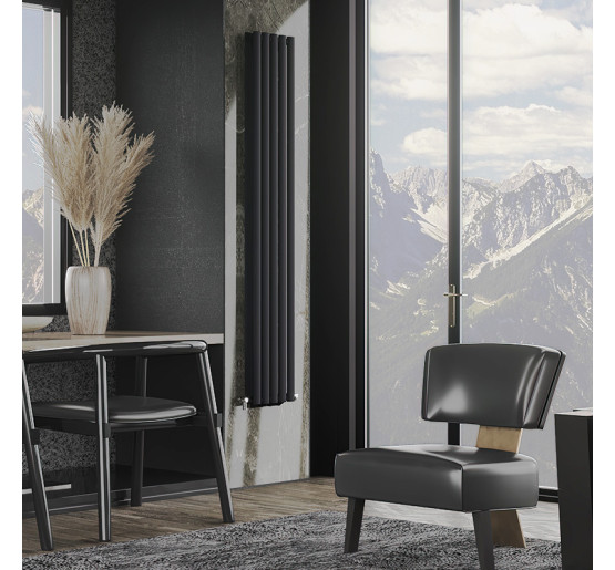 Радіатор дизайнерський Ideale Adele 12 5/1800/295 чорний