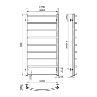 Рушникосушка Onlyheat Oria 500/1000/9