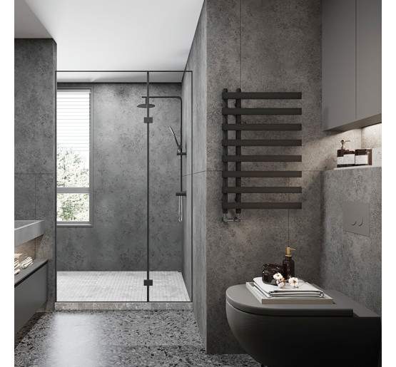 Рушникосушка дизайнерська Ideale Aurora 8/800/450 антрацит