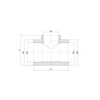 Тройник PPR Thermo Alliance 50х40х50