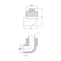 Уголок PPR Thermo Alliance 32х1" НР