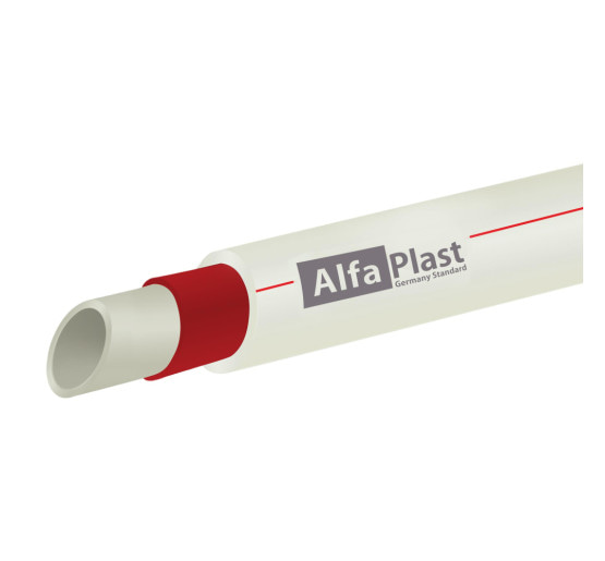 Труба поліпропіленова PPR Alfa Plast армована скловолокном 20х2,8