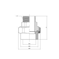 Сгон "Американка" PPR Thermo Alliance 40х1" 1/4 НР