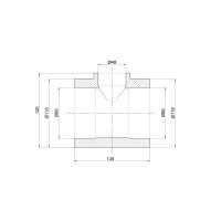 Тройник PPR Thermo Alliance 90х50х90