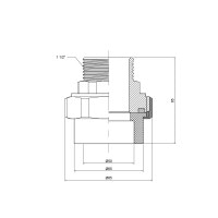 Сгон "Американка" PPR Thermo Alliance 50х1" 1/2 НР