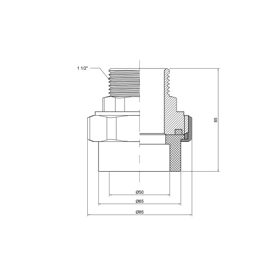 Сгон "Американка" PPR Thermo Alliance 50х1" 1/2 НР