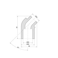 Уголок PPR Thermo Alliance 20, 45°