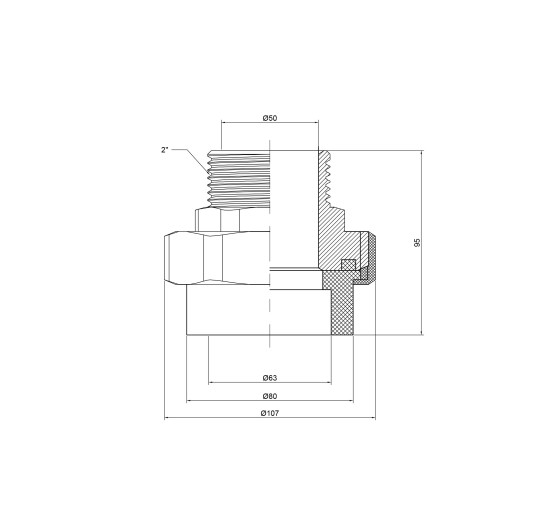 Згін "Американка" PPR Thermo Alliance 63х2" ЗР