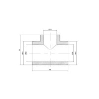 Тройник PPR Thermo Alliance 32х25х32