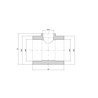 Тройник PPR Thermo Alliance 63х32х63