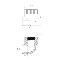 Уголок PPR Thermo Alliance 20х1/2" ВР