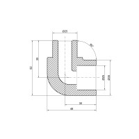 Уголок PPR Thermo Alliance 25, 90°