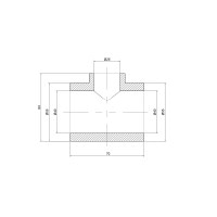 Тройник PPR Thermo Alliance 40х25х40