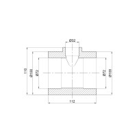 Тройник PPR Thermo Alliance 75х32х75