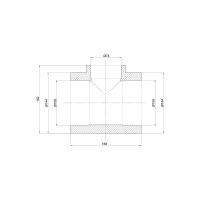 Тройник PPR Thermo Alliance 110х75х110