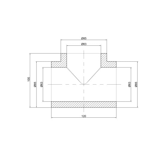 Тройник PPR Thermo Alliance 63