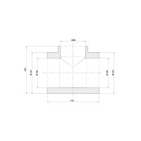 Тройник PPR Thermo Alliance 110х90х110