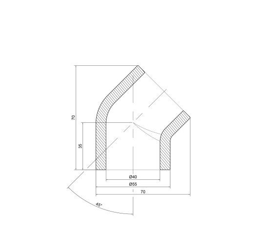 Уголок PPR Thermo Alliance 40, 45°