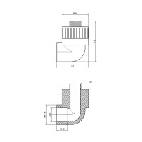 Уголок PPR Thermo Alliance 25х1/2" НР