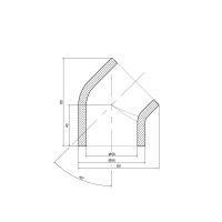 Уголок PPR Thermo Alliance 50, 45°