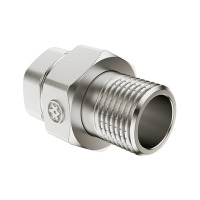 Американка пряма нікельована Miraya 1/2”