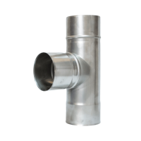 Трійник з нержавіючої сталі 90°, H=0.5, Ø150