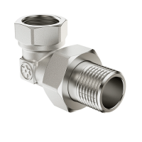 Американка угловая никелированная Miraya 3/4”