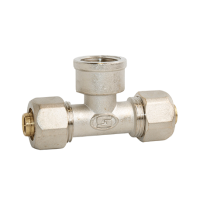 Трійник металопластиковий розбірний Gross 16х1/2”х16 РВ