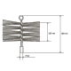 Щетка пластиковая для чистки дымохода Savent 100 mm