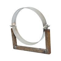 Кронштейн металевий (пристінний), H=0.5, Ø220 (під Ø150 та Ø160 утеплену трубу)