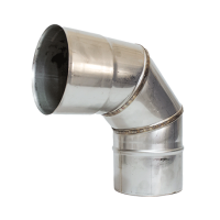 Коліно з нержавіючої сталі 90°, H=0.8, Ø180