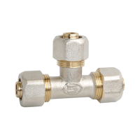 Трійник металопластиковий розбірний Gross 16х16х16