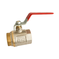 Кран водяний кульовий нікельований RS ВЗ 1 1/2”