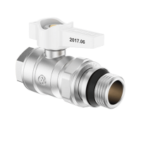 Кран шаровой с американкой прямой Miraya (с уплотняющим кольцом) 3/4”