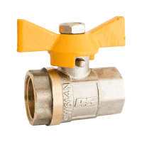 Кран газовий кульовий нікельований RS ВВ 1/2”