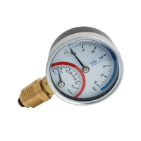 Термоманометр радіальний Karro 1/2”, 6 бар