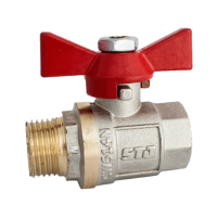 Кран водяний кульовий нікельований RS ВЗ 3/4”