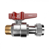 Кран кульовий з накидною гайкою прямий Miraya 3/4”