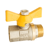 Кран газовый никелированный шаровый RS ВЗ 3/4”