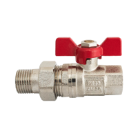 Кран кульовий з американкою прямий Karro Standart+ 3/4”